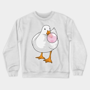 Duck Chewing gum Crewneck Sweatshirt